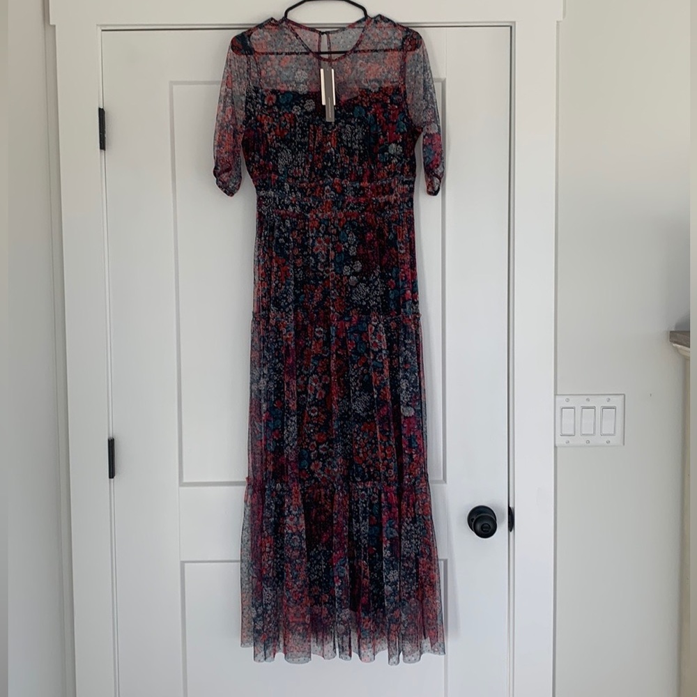 anthropologie Floral Maxi dress Size S